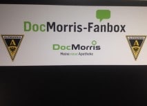 DocMorris-Fanbox beim RWE-Spiel