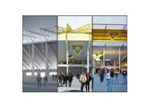 Drei Modelle für das neue Alemannia-Stadion